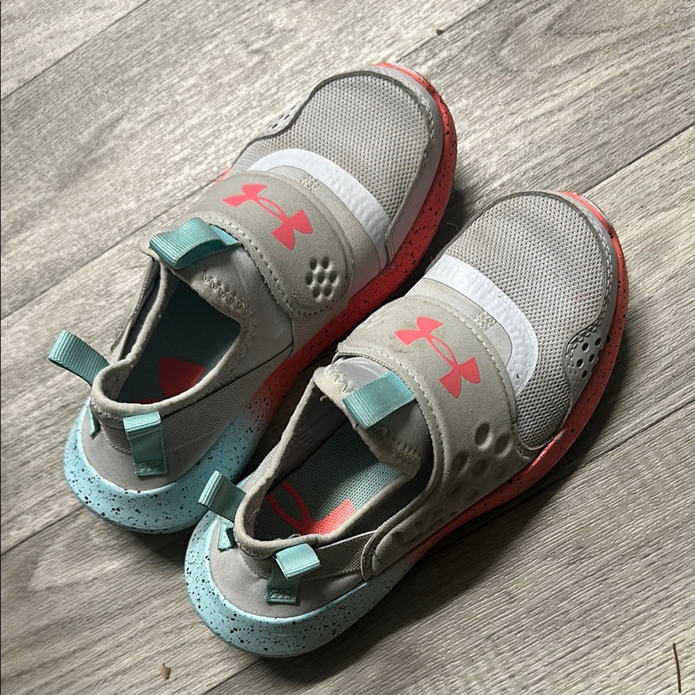 Under Armour Kids Shoes - Gray and Teal